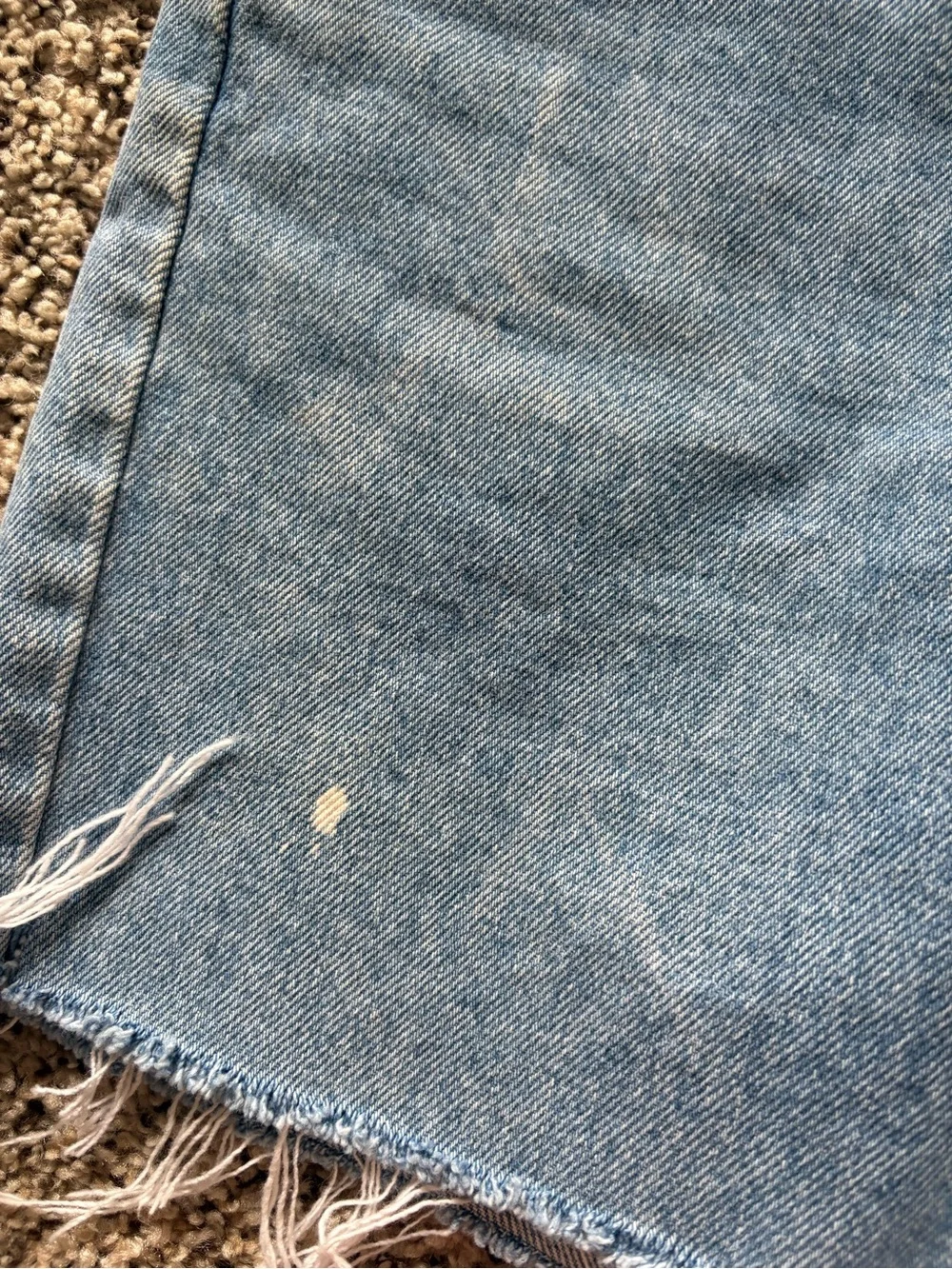 Vintage Levi's 505 light wash denim shorts